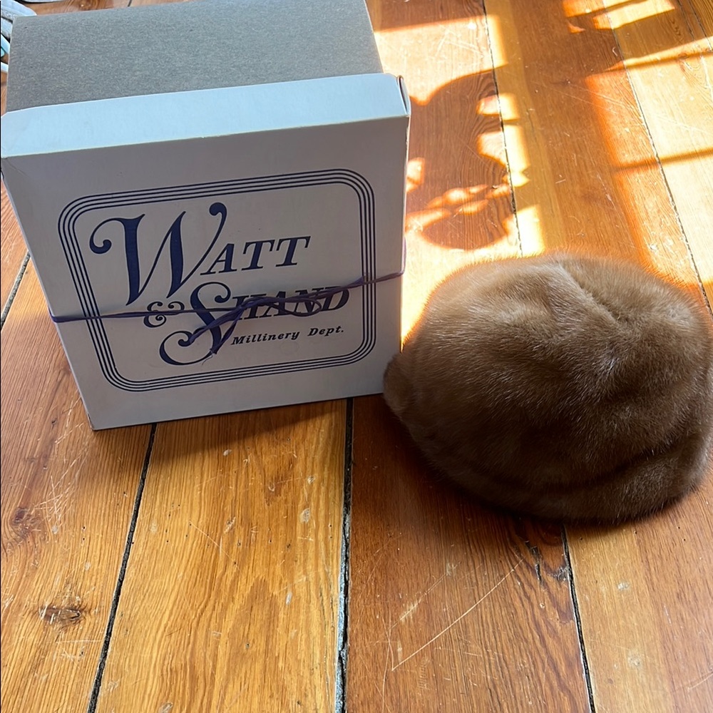 Vintage Pillbox Fur Hat